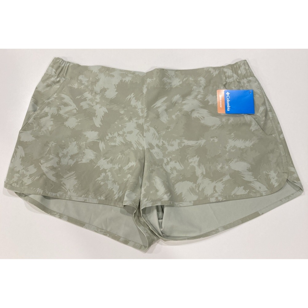 Columbia Women's Pleasant Creek Stretch Shorts 3" Inseam Green Size XXL NWT